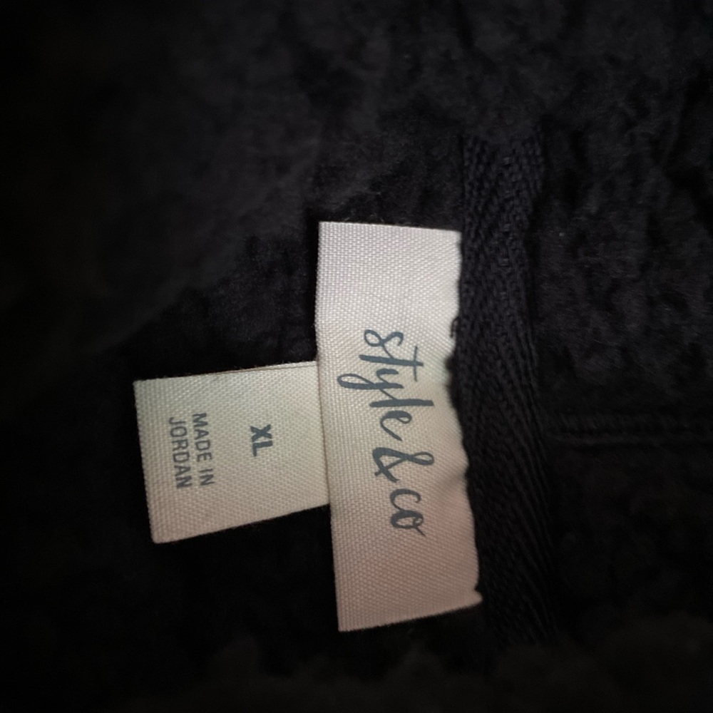 brand new black fluffy sweater